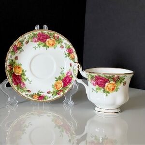 Old Country Roses Cup & Saucer by Royal Albert
